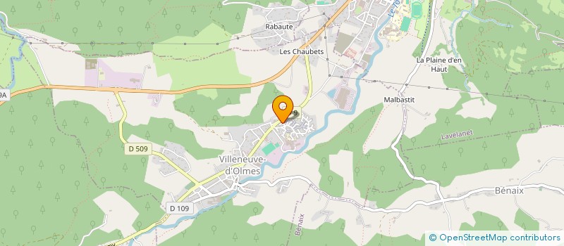 localisation de l'entreprise MADAME CELIA GARCIA à VILLENEUVE-D'OLMES