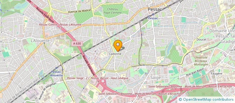 localisation de l'entreprise MADAME CELIA GARNIER  PESSAC