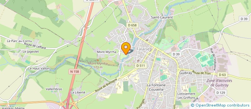 localisation de l'entreprise MADAME CELIA GAUDIBERT à FALAISE