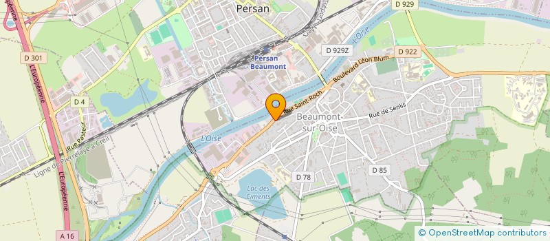 localisation de l'entreprise MADAME CELIA GERVELAS  BEAUMONT-SUR-OISE