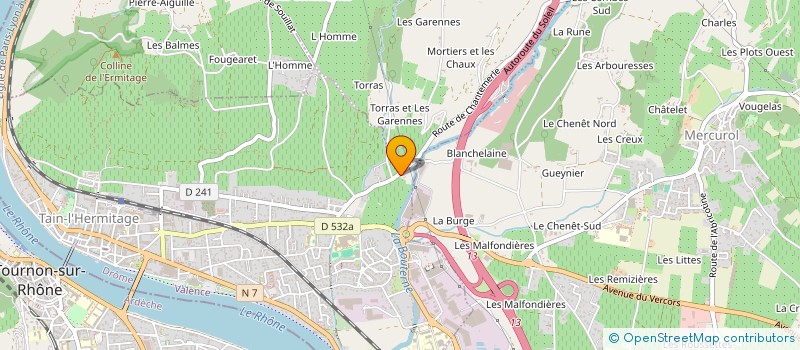 localisation de l'entreprise MADAME CELIA GLEYSE  TAIN-L'HERMITAGE