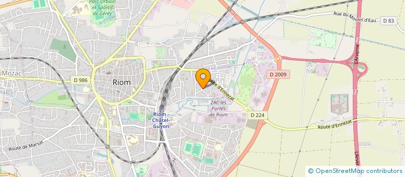 localisation de l'entreprise MADAME CELIA GONCALVES MATARESE  RIOM