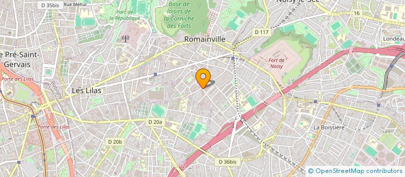 localisation de l'entreprise MADAME CELIA GONDOL  ROMAINVILLE