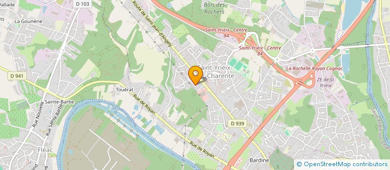 localisation de l'entreprise MADAME CELIA HELION à SAINT-YRIEIX-SUR-CHARENTE