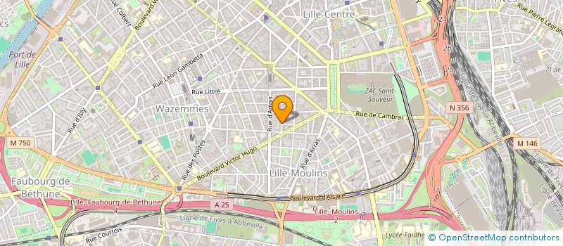 localisation de l'entreprise MADAME CELIA HOUDEBINE à LILLE