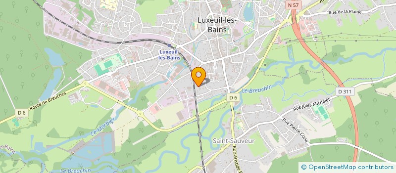 localisation de l'entreprise MADAME CELIA JACQUEMMOZ  LUXEUIL-LES-BAINS