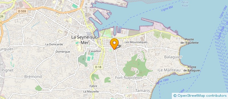 localisation de l'entreprise MADAME CELIA JAVAUX à LA SEYNE-SUR-MER