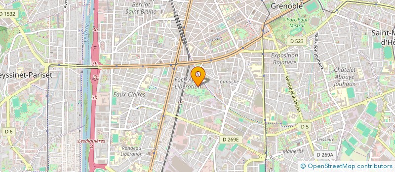 localisation de l'entreprise MADAME CELIA JIGUET à GRENOBLE