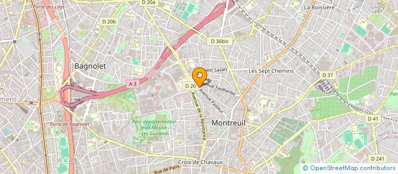 localisation de l'entreprise MADAME CELIA JULIE LOUDIER à MONTREUIL