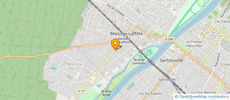 localisation de l'entreprise MADAME CELIA KANNOUR  MAISONS-LAFFITTE