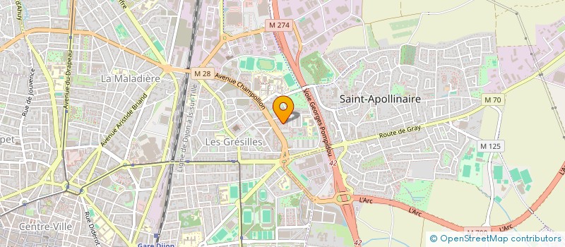 localisation de l'entreprise MADAME CELIA KHARDOUCHE  DIJON