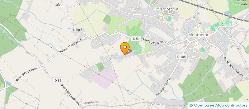 localisation de l'entreprise MADAME CELIA KIEFER  MONTBETON