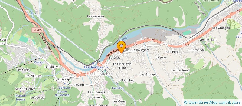 localisation de l'entreprise MADAME CELIA LACHAMP  LES HOUCHES