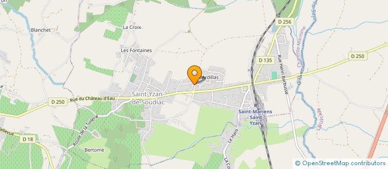 localisation de l'entreprise MADAME CELIA LAGRUE  SAINT-YZAN-DE-SOUDIAC