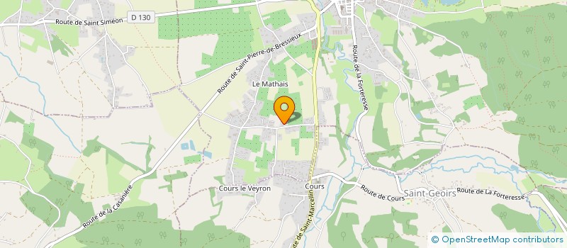 localisation de l'entreprise MADAME CELIA LARCHEVEQUE  SAINT-ETIENNE-DE-SAINT-GEOIRS