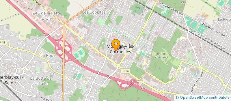 localisation de l'entreprise MADAME CELIA LEAL LOPES BORGES  MONTIGNY-LES-CORMEILLES