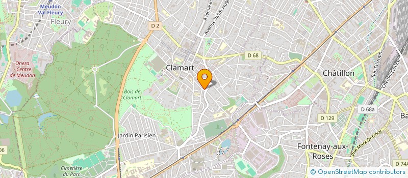 localisation de l'entreprise MADAME CELIA LEDOUX à CLAMART