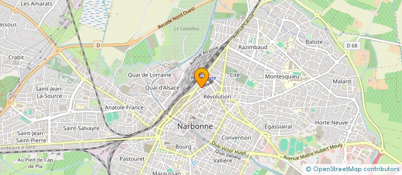 localisation de l'entreprise MADAME CELIA MACCHI  NARBONNE