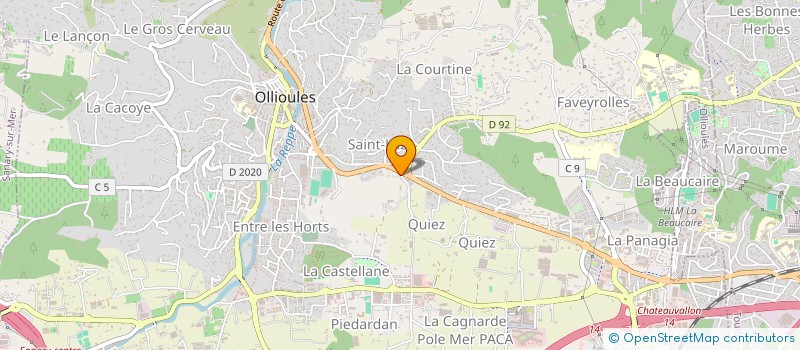 localisation de l'entreprise MADAME CELIA MARCOS  OLLIOULES