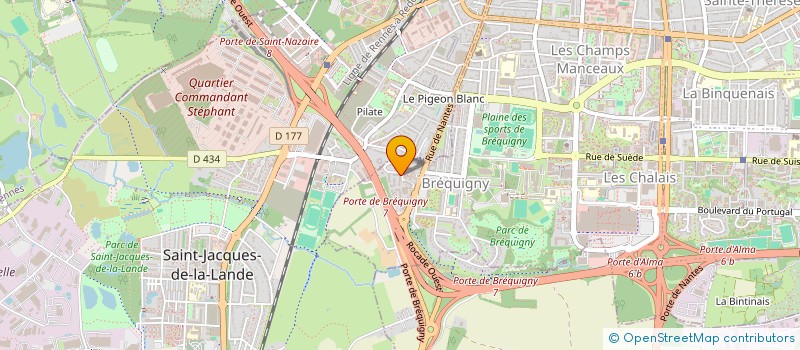 localisation de l'entreprise MADAME CELIA MARIE PATRICIA BAGOURD  RENNES