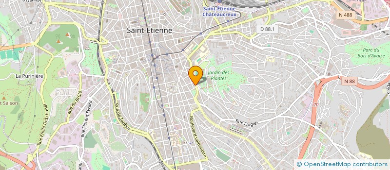 localisation de l'entreprise MADAME CELIA MARINELLI  SAINT-ETIENNE