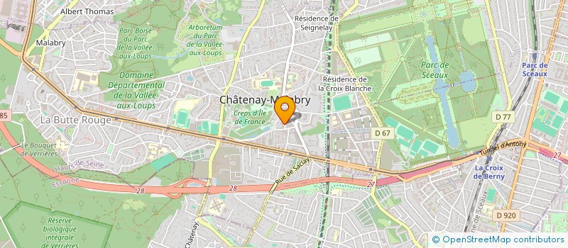 localisation de l'entreprise MADAME CELIA MARTY  CHATENAY-MALABRY