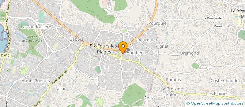 localisation de l'entreprise MADAME CELIA MAUCLERC à SIX-FOURS-LES-PLAGES