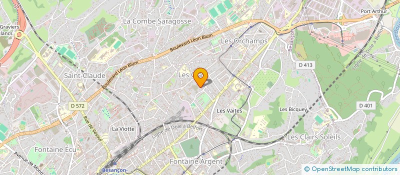 localisation de l'entreprise MADAME CELIA MEYER  BESANCON