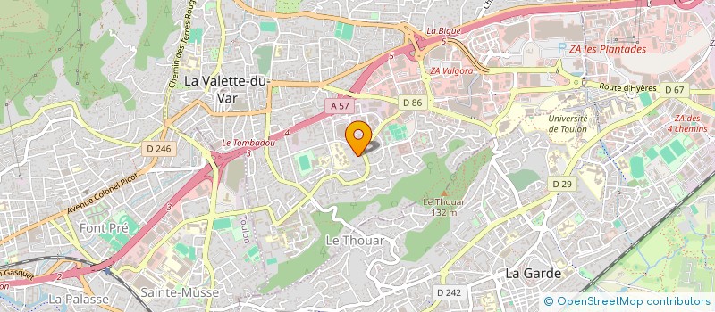 localisation de l'entreprise MADAME CELIA MONETTI à LA VALETTE-DU-VAR