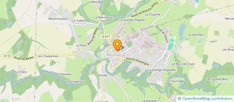 localisation de l'entreprise MADAME CELIA MOREAU  BOUSSAC