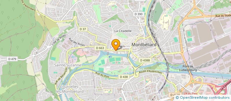 localisation de l'entreprise MADAME CELIA MULLER à MONTBELIARD
