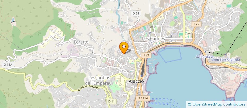 localisation de l'entreprise MADAME CELIA NATIVI  AJACCIO