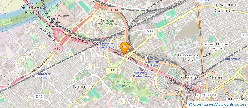 localisation de l'entreprise MADAME CELIA NESTORET  NANTERRE