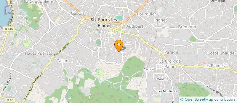 localisation de l'entreprise MADAME CELIA PAMS à SIX-FOURS-LES-PLAGES