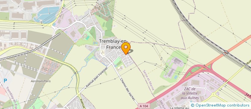 localisation de l'entreprise MADAME CELIA PONCE à TREMBLAY-EN-FRANCE
