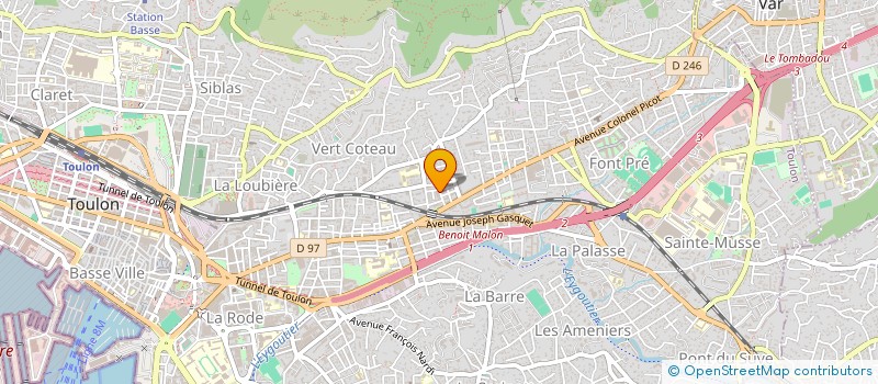 localisation de l'entreprise MADAME CELIA PREELLE  TOULON