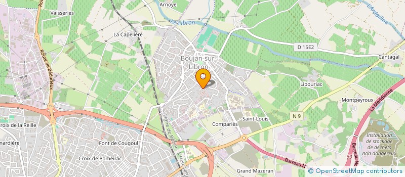 localisation de l'entreprise MADAME CELIA RIQUELME  BOUJAN-SUR-LIBRON