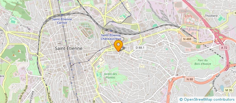 localisation de l'entreprise MADAME CELIA ROBERT  SAINT-ETIENNE