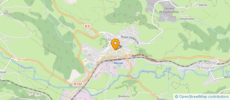 localisation de l'entreprise MADAME CELIA SABATIER à MURAT