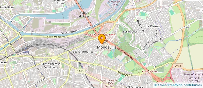 localisation de l'entreprise MADAME CELIA SAUVAGE  MONDEVILLE