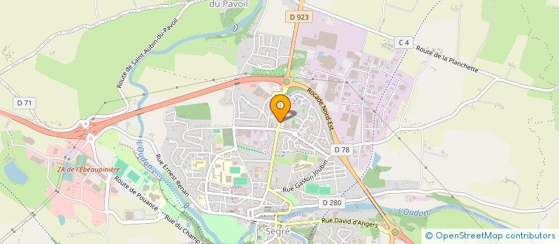 localisation de l'entreprise MADAME CELIA SCHWOERER  SEGRE-EN-ANJOU BLEU