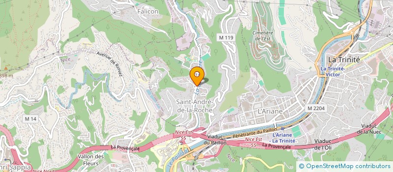 localisation de l'entreprise MADAME CELIA SERRANO  SAINT-ANDRE-DE-LA-ROCHE