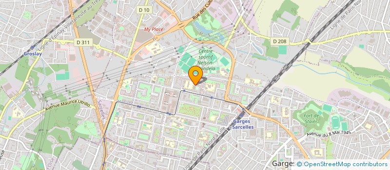 localisation de l'entreprise MADAME CELIA SOUMARE à SARCELLES