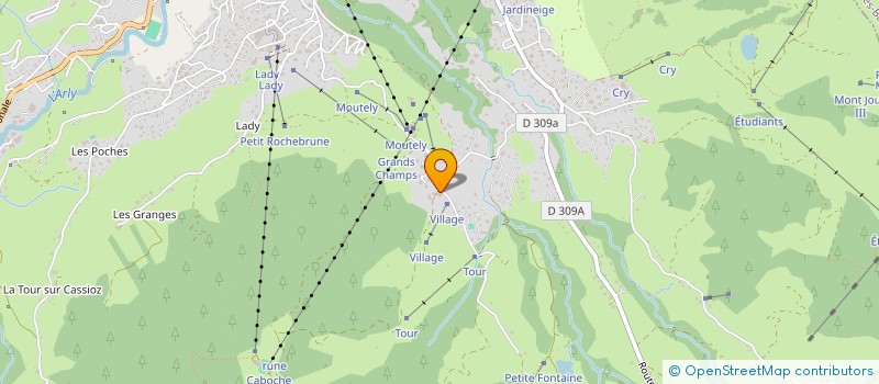 localisation de l'entreprise MADAME CELIA TISSOT  MEGEVE