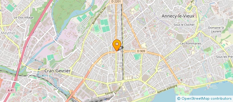 localisation de l'entreprise MADAME CELIA TOURNEIX  ANNECY