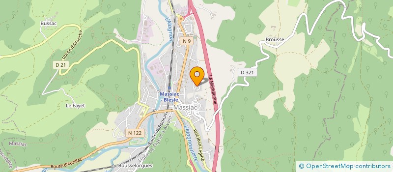 localisation de l'entreprise MADAME CELIA TREMOUILLER à MASSIAC