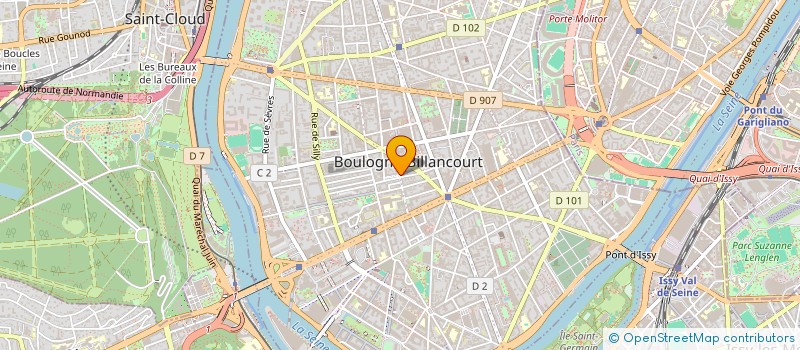 localisation de l'entreprise MADAME CELIA VACHE à BOULOGNE-BILLANCOURT