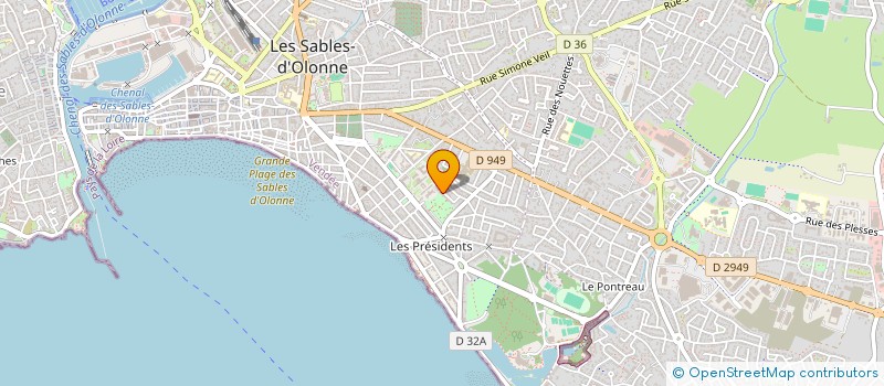 localisation de l'entreprise MADAME CELIA VASSEL à LES SABLES D'OLONNE