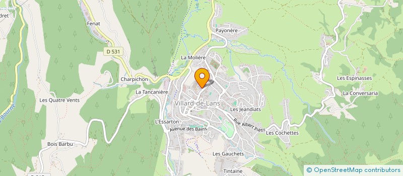 localisation de l'entreprise MADAME CELIA VAUDAINE  CORRENCON-EN-VERCORS