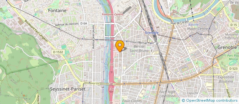 localisation de l'entreprise MADAME CELIA VICTOIRE KALI BIFOURILA  GRENOBLE